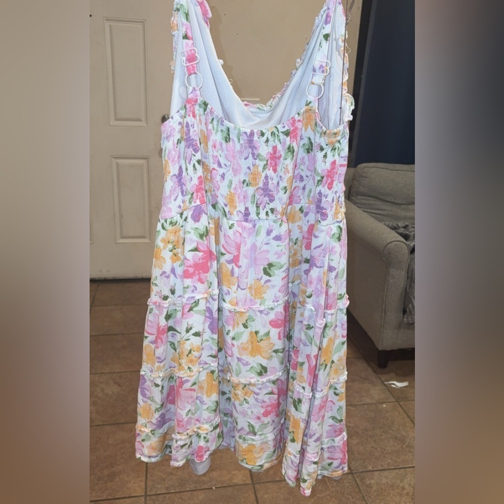 Floral Sleeveless Women's dress - Picture 4 of 4